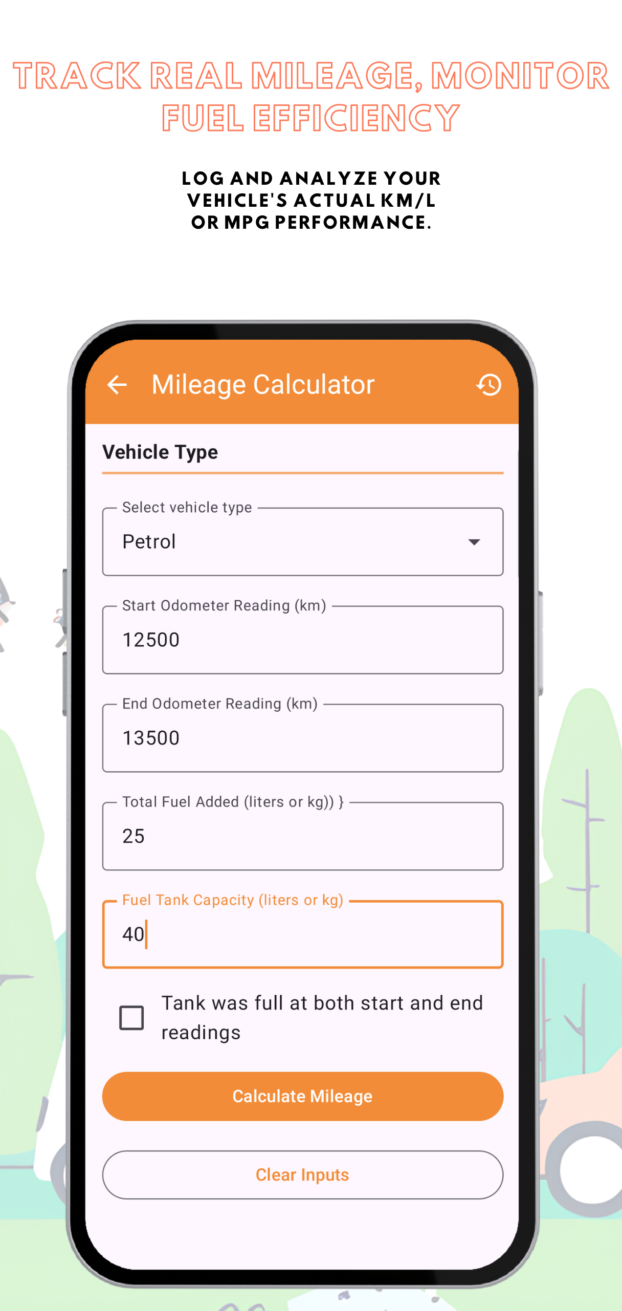 FuelZap Mileage Tracker