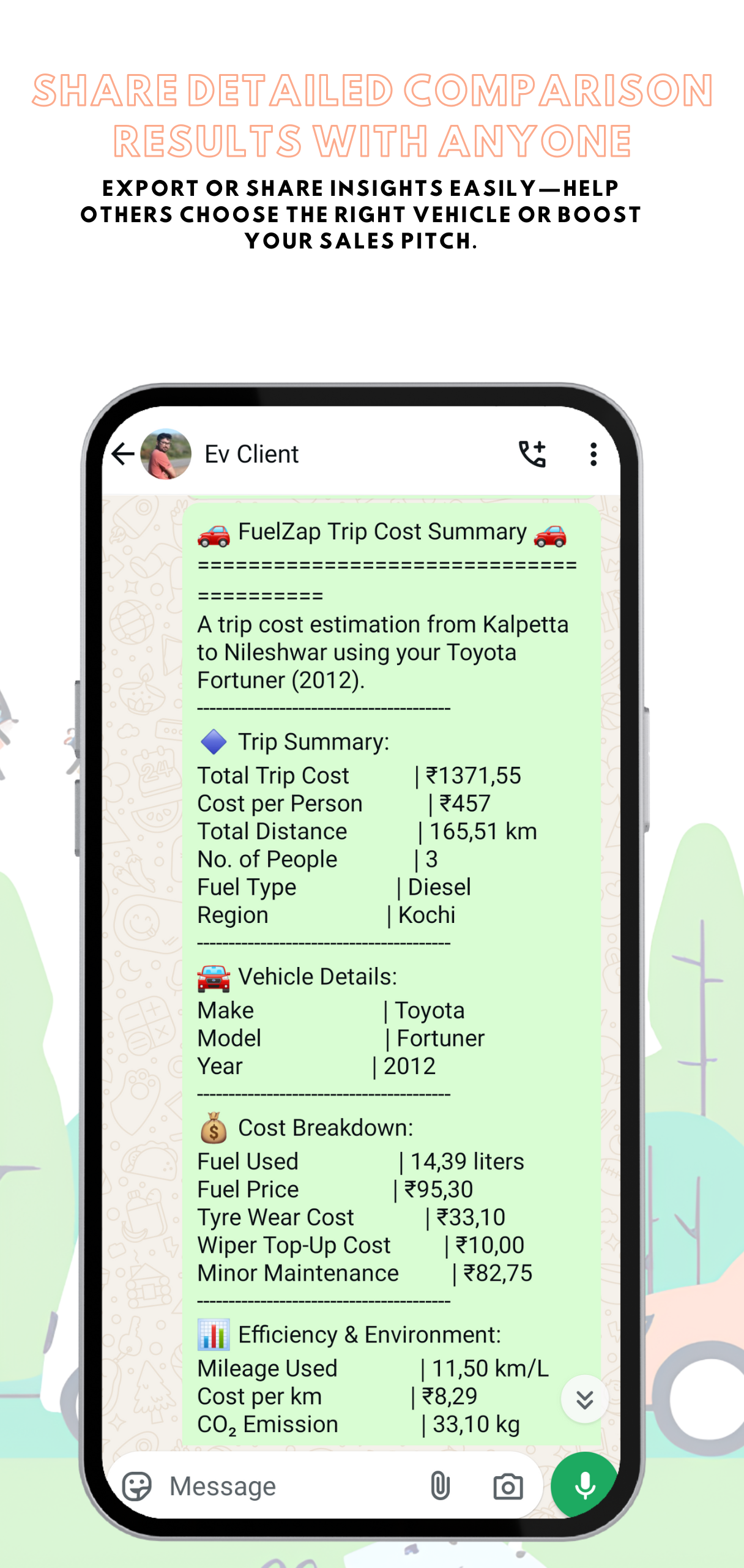 FuelZap Share Feature